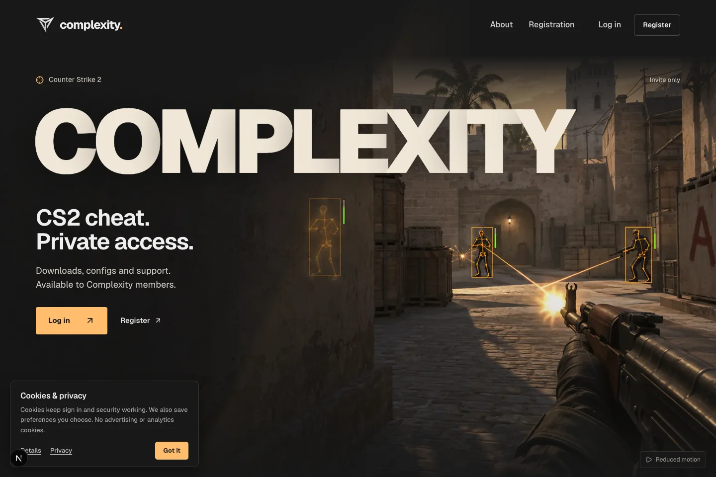 Complexity gaming community public homepage
